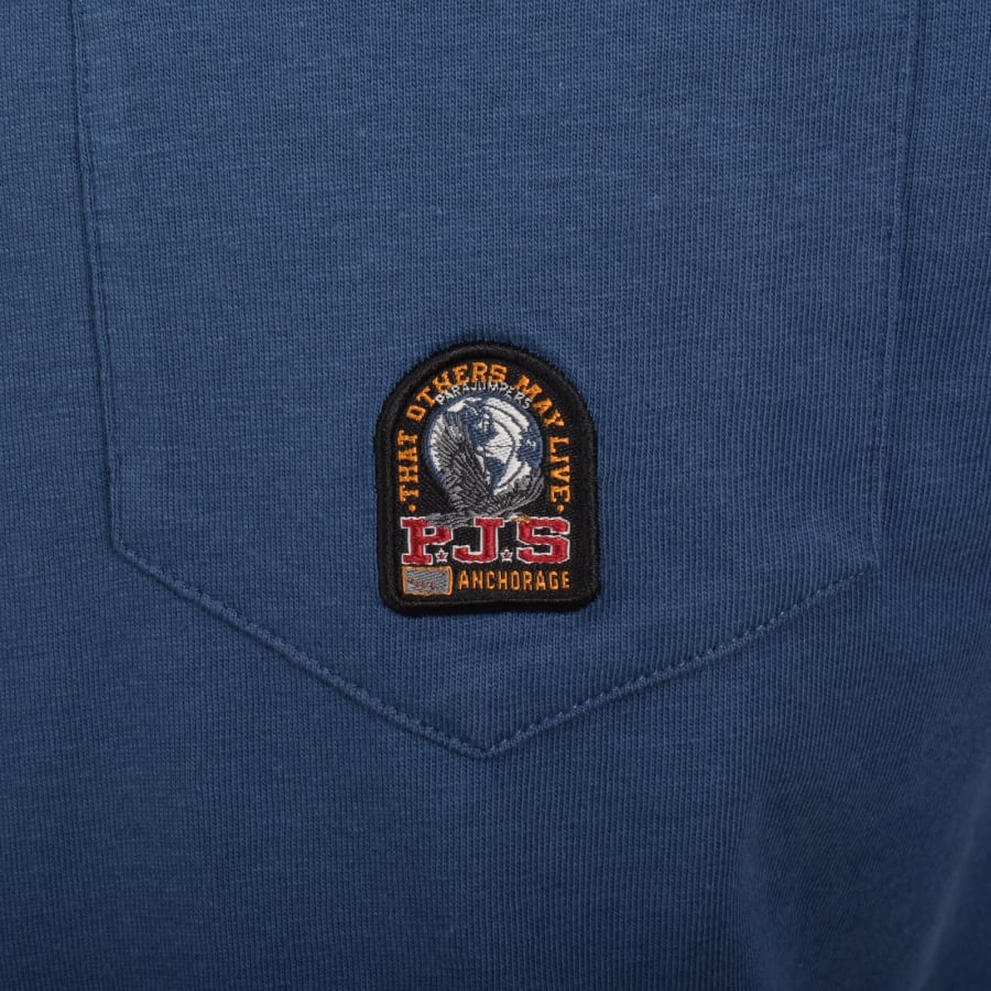 Image number 3 for Parajumpers Caspian T Shirt True Blue