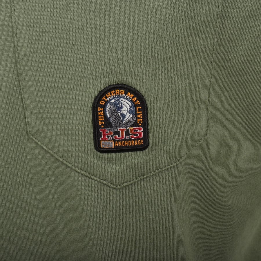 Image number 3 for Parajumpers Caspian T Shirt Lichen Khaki