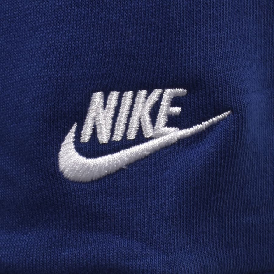 Image number 4 for Nike Logo Hoodie Blue