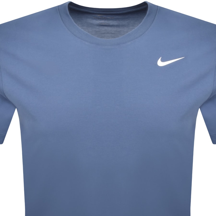 Image number 2 for Nike Training Dri Fit Logo T Shirt Blue