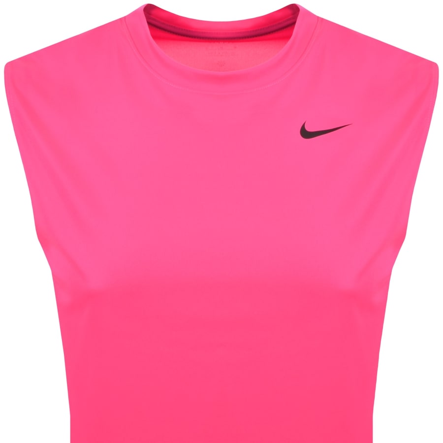 Image number 2 for Nike Training Dri Fit Vest T Shirt Pink