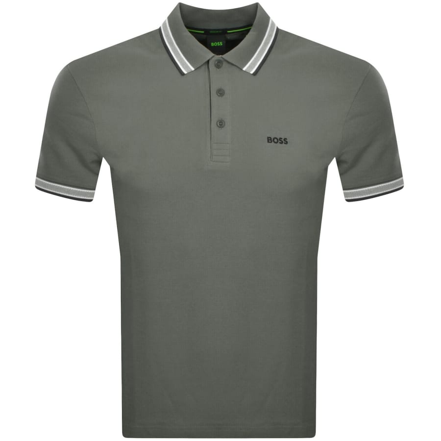 Image number 1 for BOSS Paddy Polo T Shirt Grey