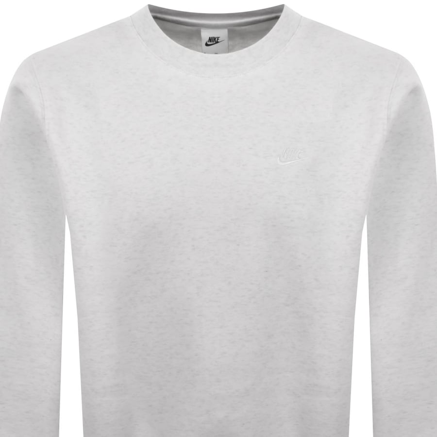 Image number 2 for Nike Crew Neck Club Sweatshirt Grey