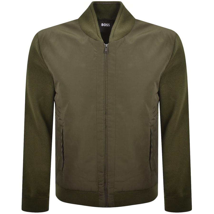 Image number 2 for BOSS Levaio Hybrid Jacket Green