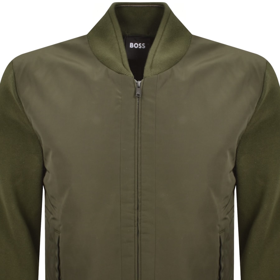 Image number 3 for BOSS Levaio Hybrid Jacket Green