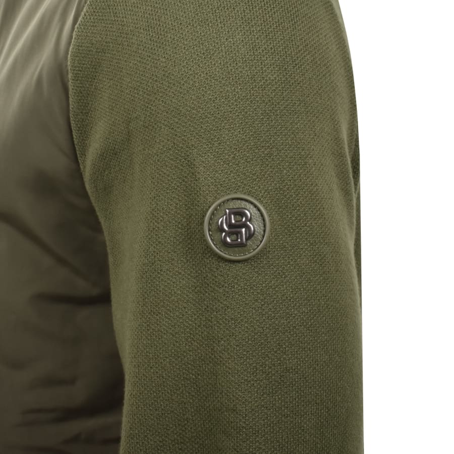 Image number 4 for BOSS Levaio Hybrid Jacket Green