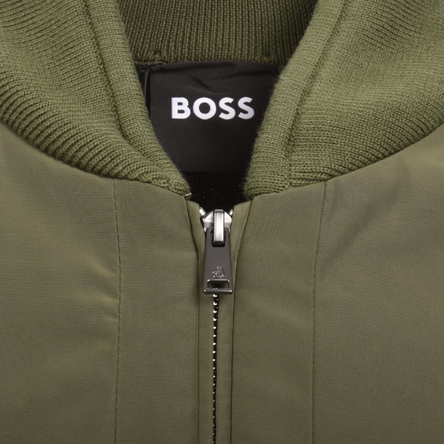 Image number 5 for BOSS Levaio Hybrid Jacket Green