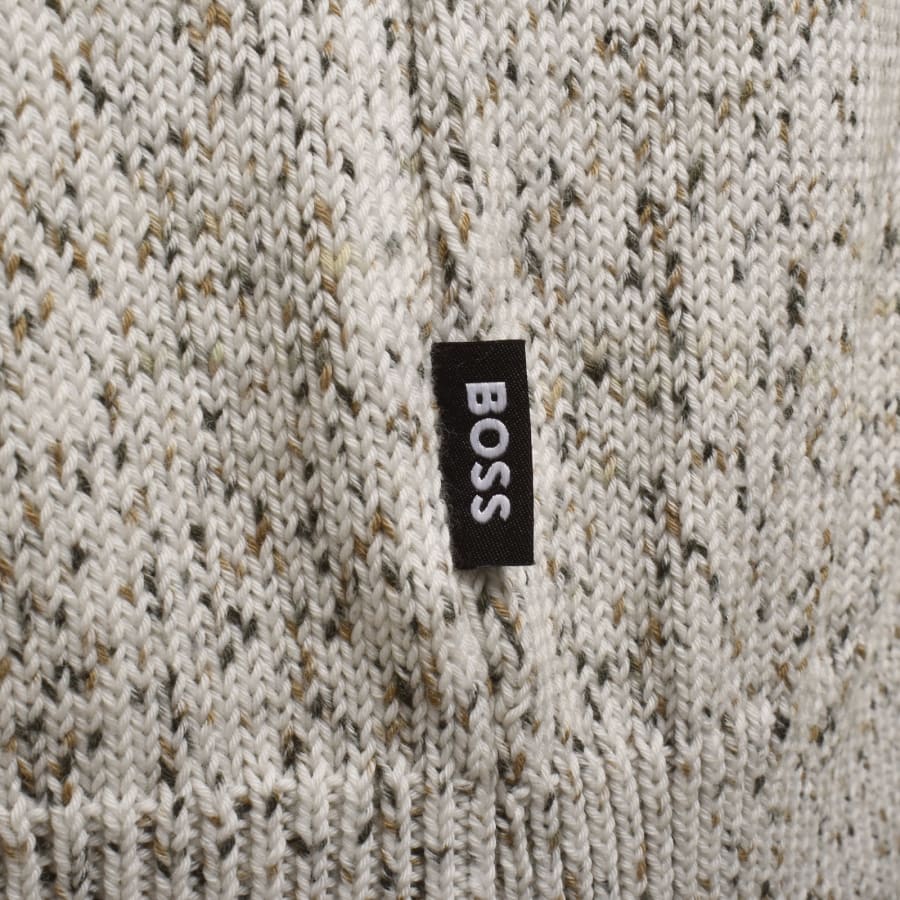 Image number 3 for BOSS C Lomerlo Knit Polo Off White
