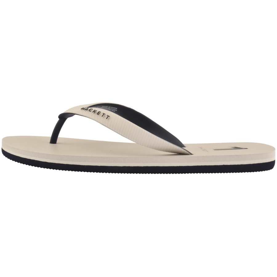 Image number 2 for Hackett Capri Numbers Flip Flops Off White