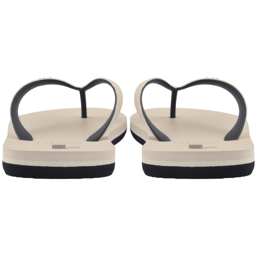 Image number 3 for Hackett Capri Numbers Flip Flops Off White