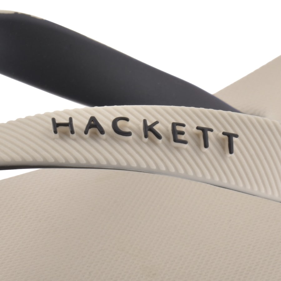 Image number 4 for Hackett Capri Numbers Flip Flops Off White