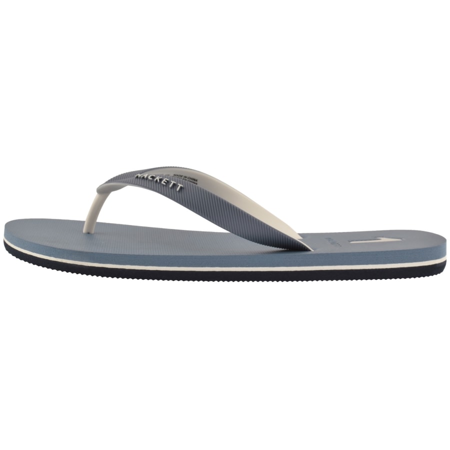 Image number 2 for Hackett Capri Numbers Flip Flops Thames Blue