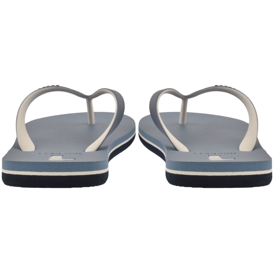 Image number 3 for Hackett Capri Numbers Flip Flops Thames Blue