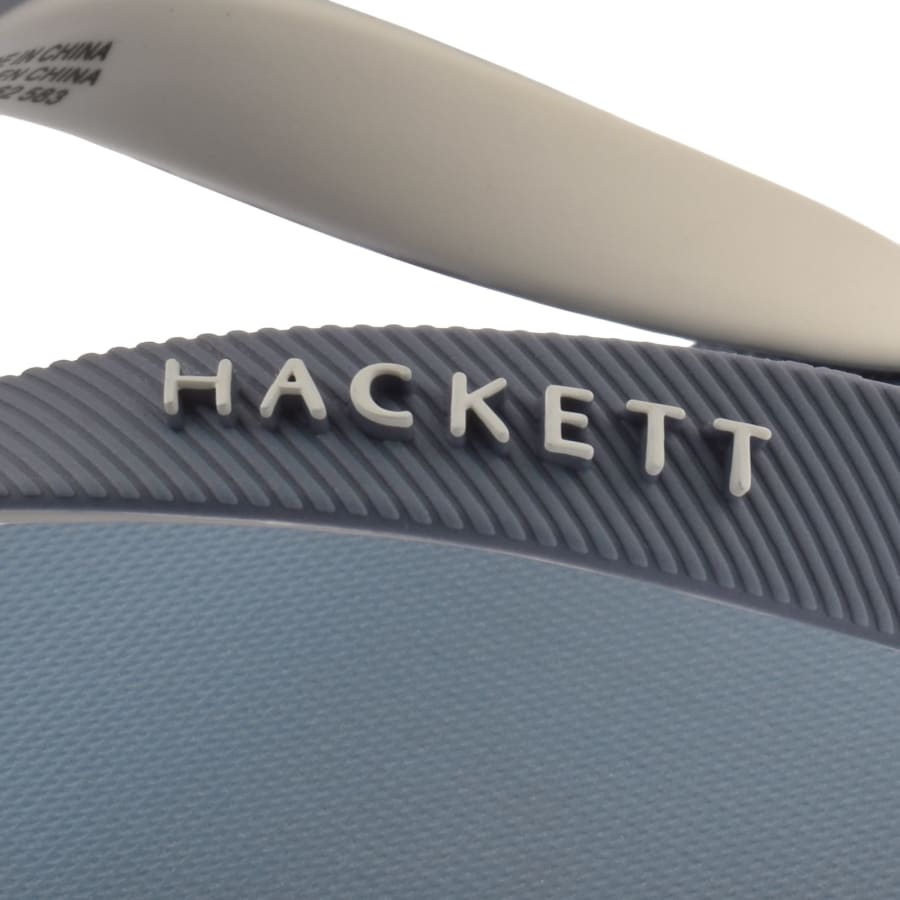 Image number 4 for Hackett Capri Numbers Flip Flops Thames Blue