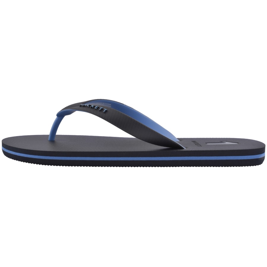 Image number 2 for Hackett Capri Numbers Flip Flops Navy