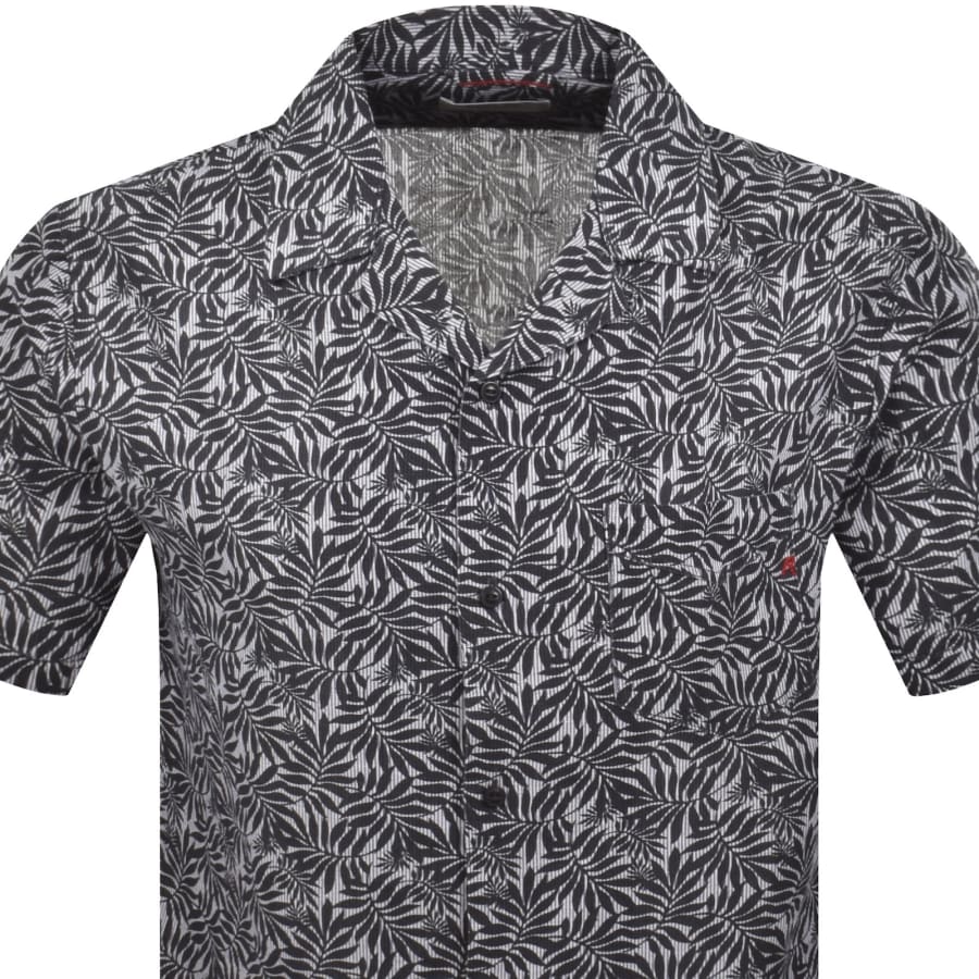 Image number 2 for Replay All Over Print Shirt Blue