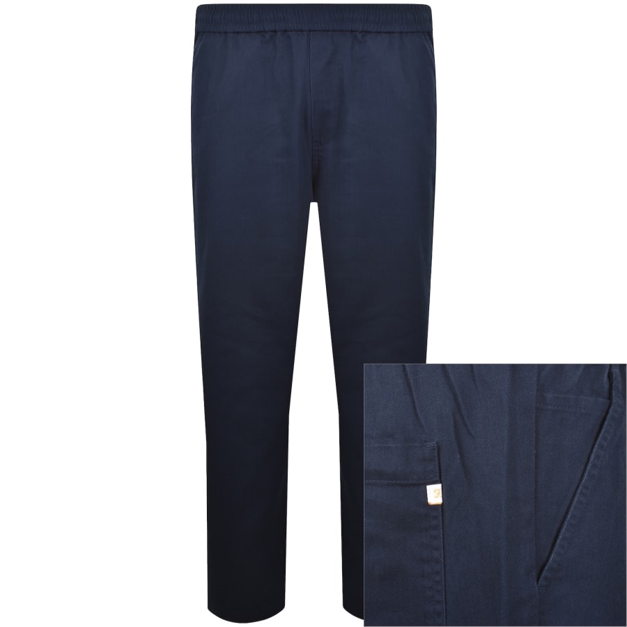 Image number 1 for Farah Greenport Trousers Blue