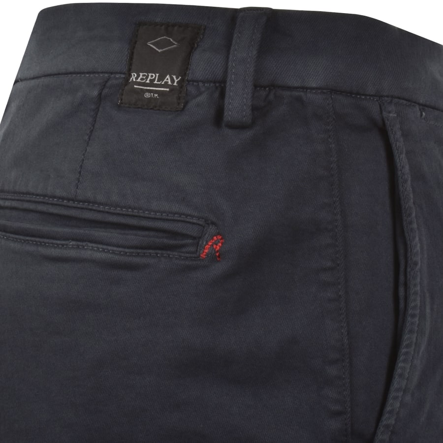 Image number 3 for Replay Benni Regular Fit Denim Shorts Blue