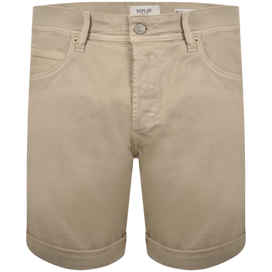 Image number 2 for Replay RBJ 981 Shorts Beige