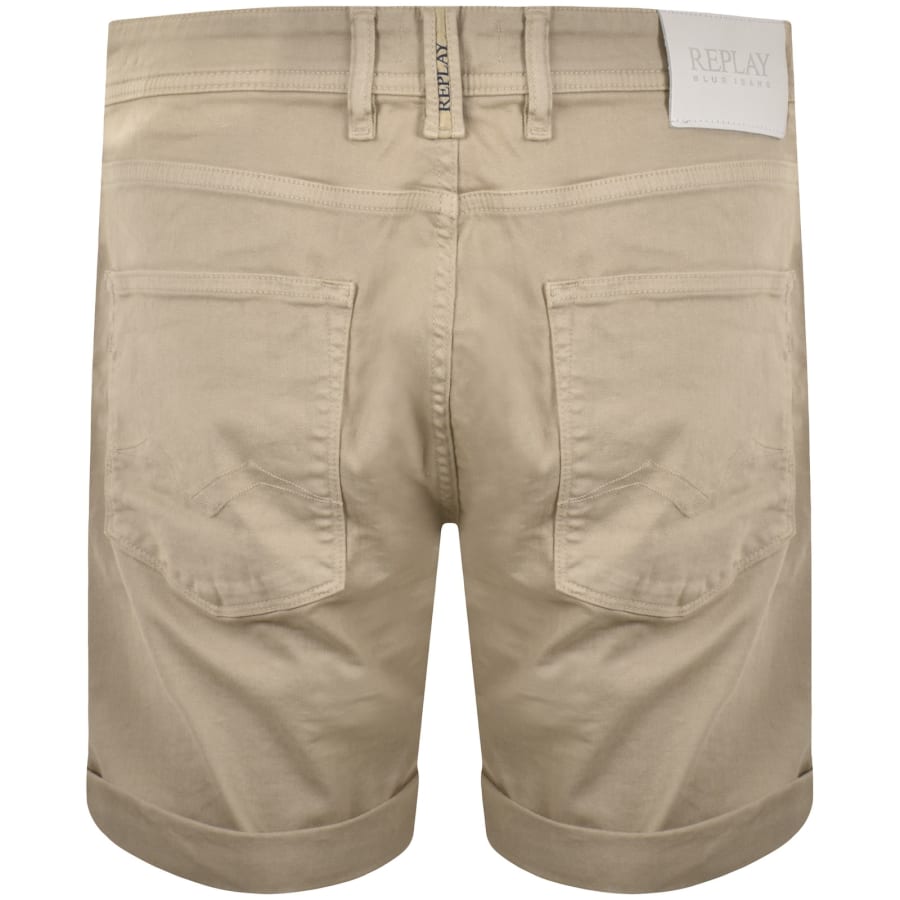 Image number 3 for Replay RBJ 981 Shorts Beige