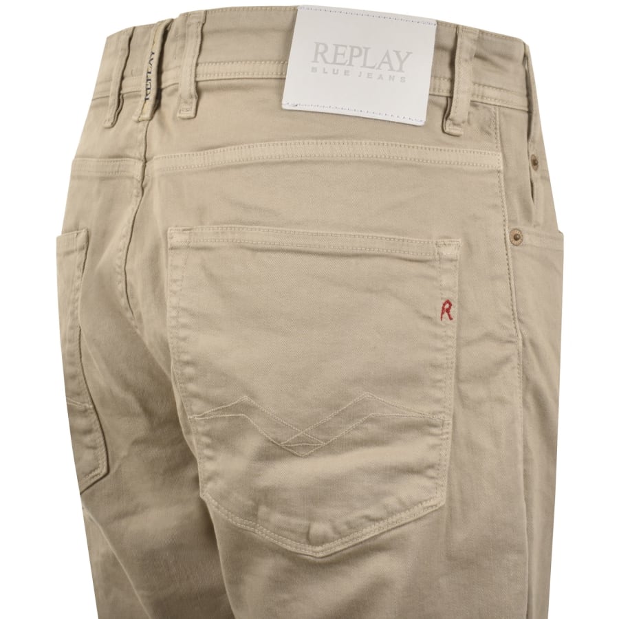 Image number 4 for Replay RBJ 981 Shorts Beige