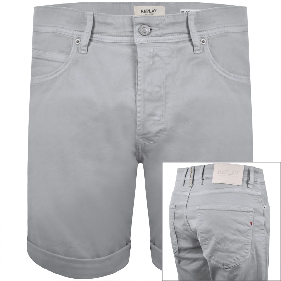 Image number 1 for Replay RBJ 981 Shorts Pale Blue