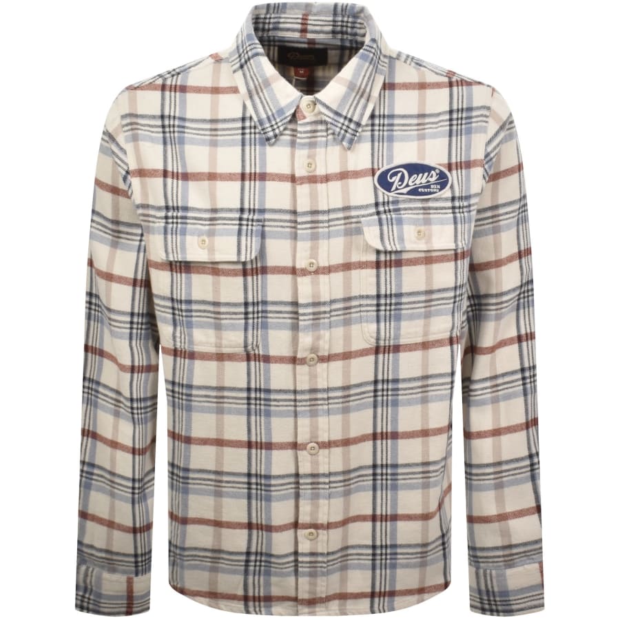 Image number 1 for Deus Ex Machina Check Shirt Off White