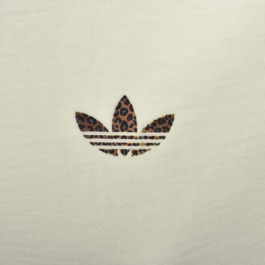 Image number 3 for adidas Originals Leo Infill T Shirt Off White