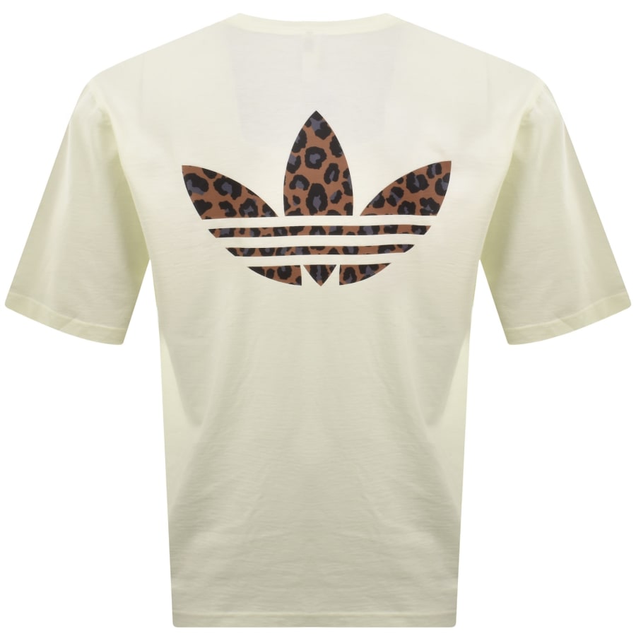 Image number 5 for adidas Originals Leo Infill T Shirt Off White