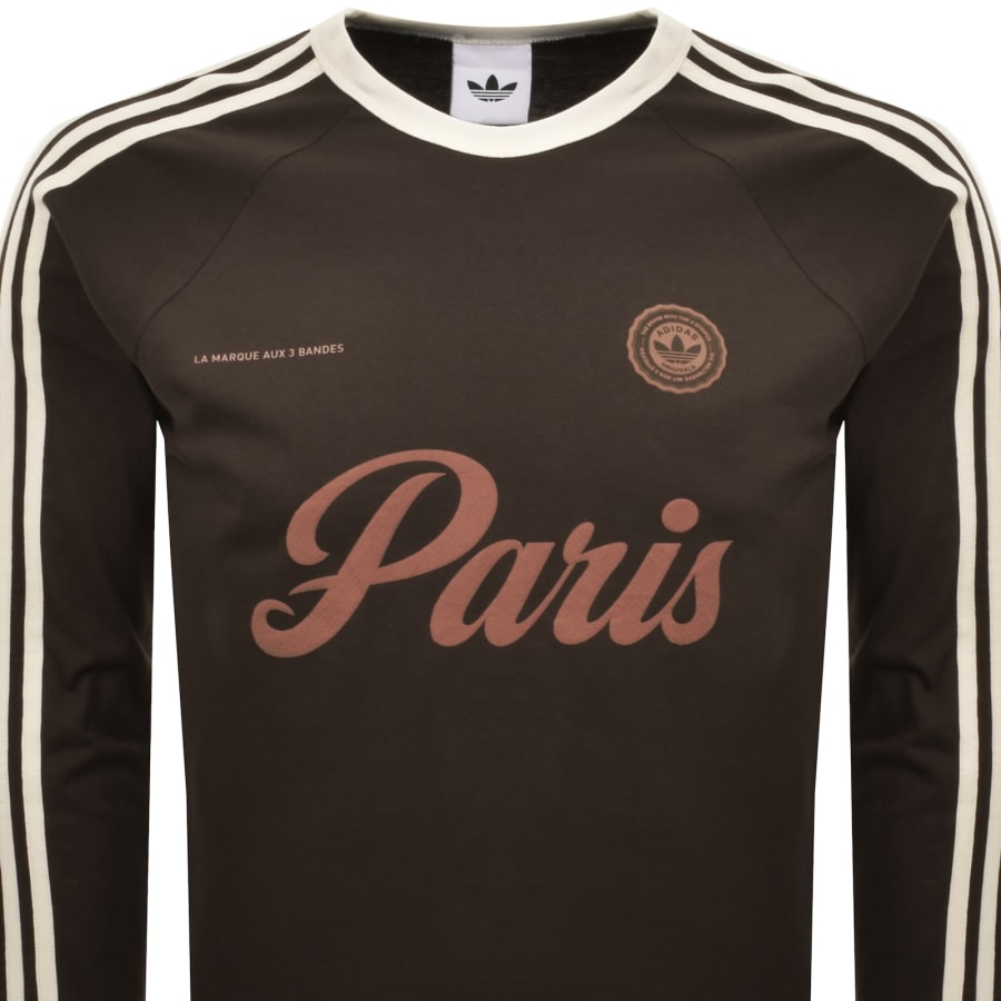 Image number 2 for adidas Originals Paris KC T Shirt Brown