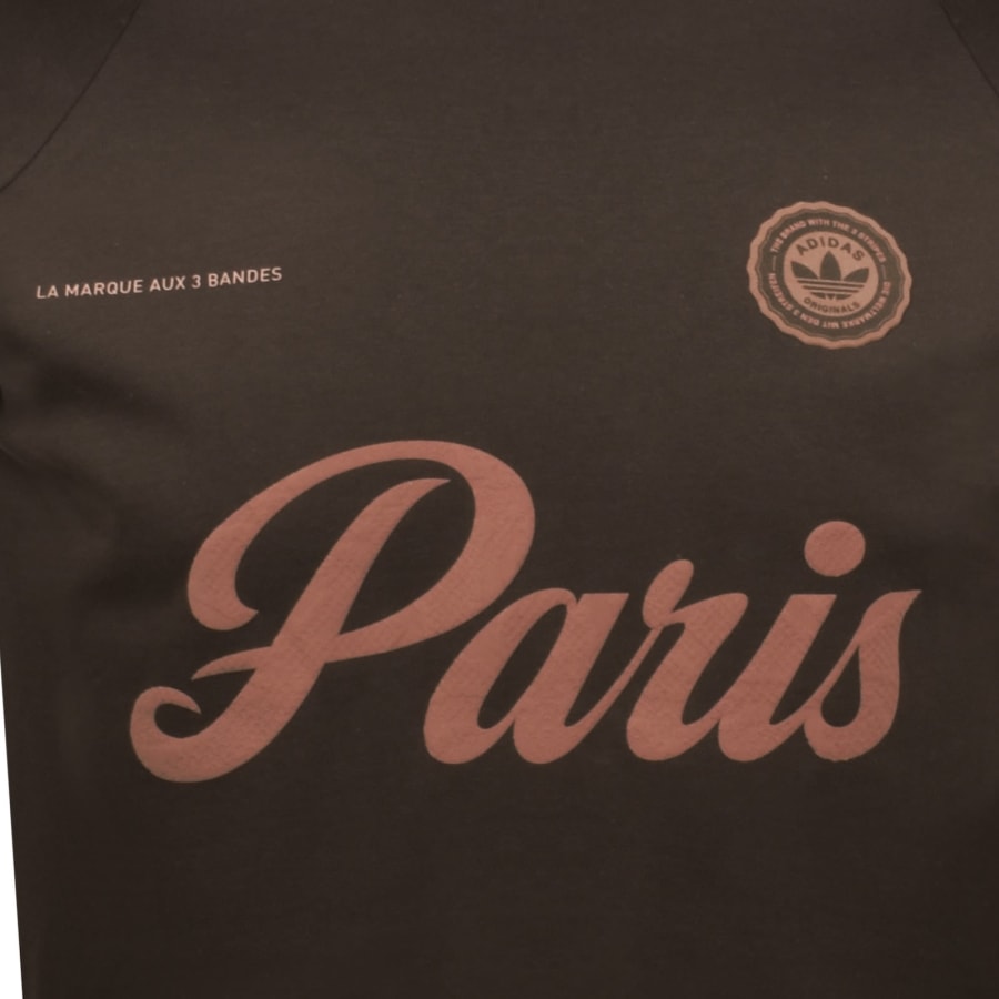 Image number 3 for adidas Originals Paris KC T Shirt Brown
