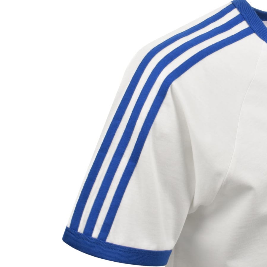 Image number 4 for adidas Originals 3 Stripe T Shirt White