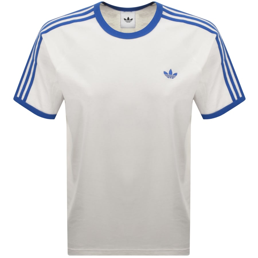 Image number 1 for adidas Originals 3 Stripe T Shirt White