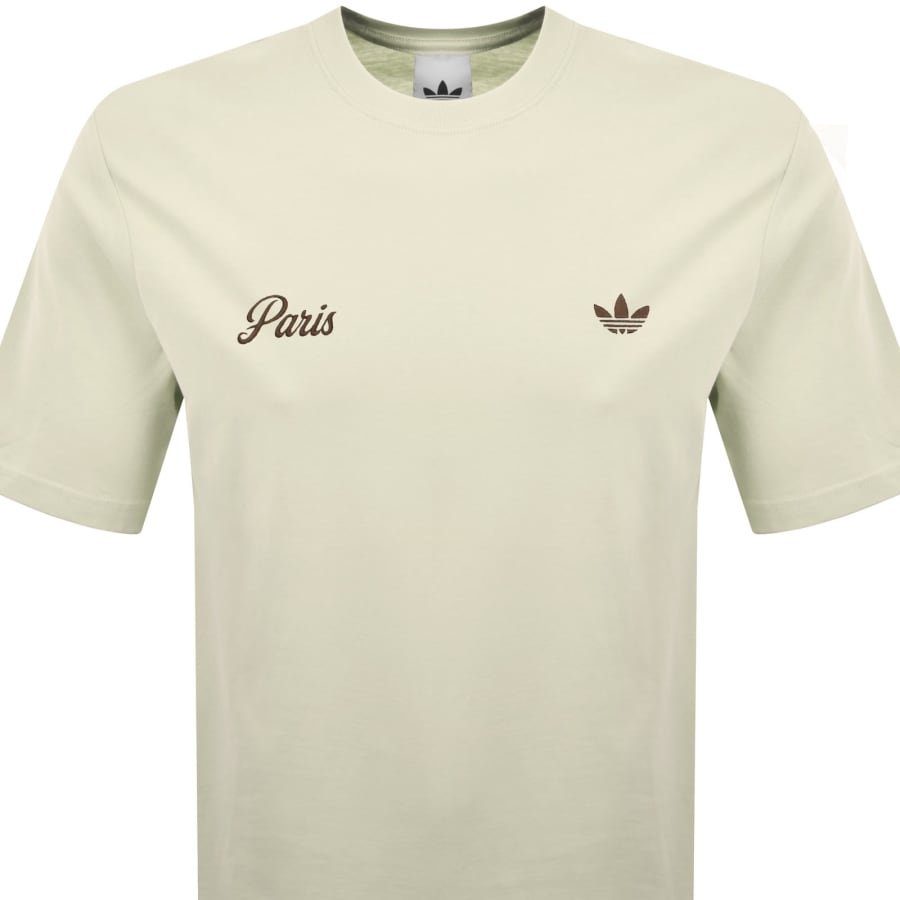 Image number 2 for adidas Originals Paris KC T Shirt Cream
