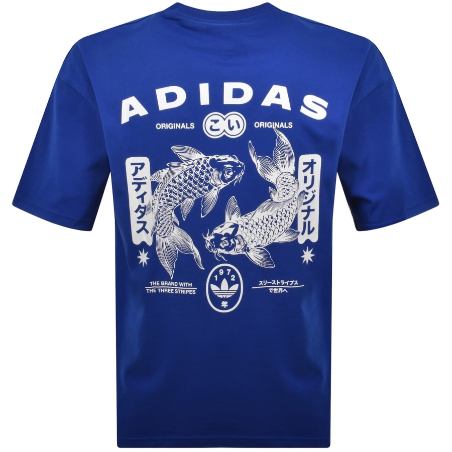 Image number 5 for adidas Originals Koi GFX T Shirt Blue