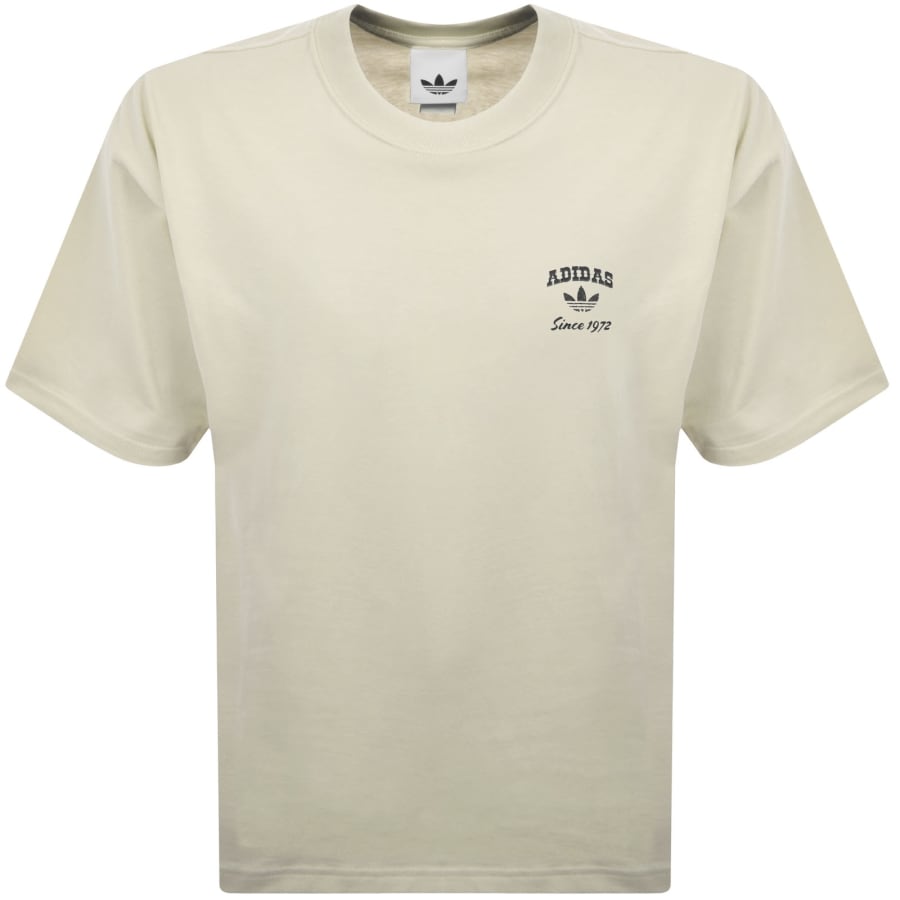 Image number 2 for adidas Originals Boots GFX T Shirt Beige
