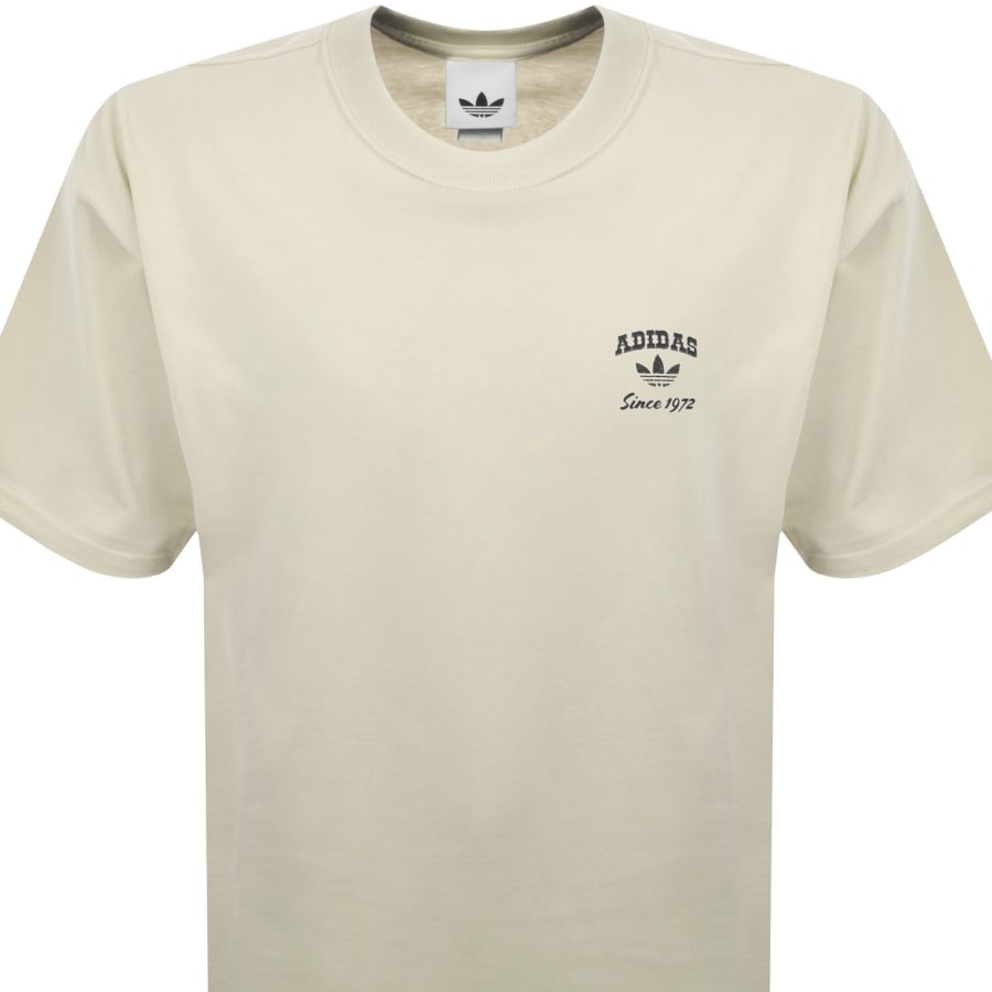 Image number 3 for adidas Originals Boots GFX T Shirt Beige