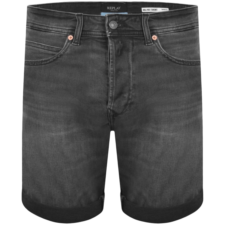 Image number 2 for Replay RBJ 981 Shorts Dark Grey