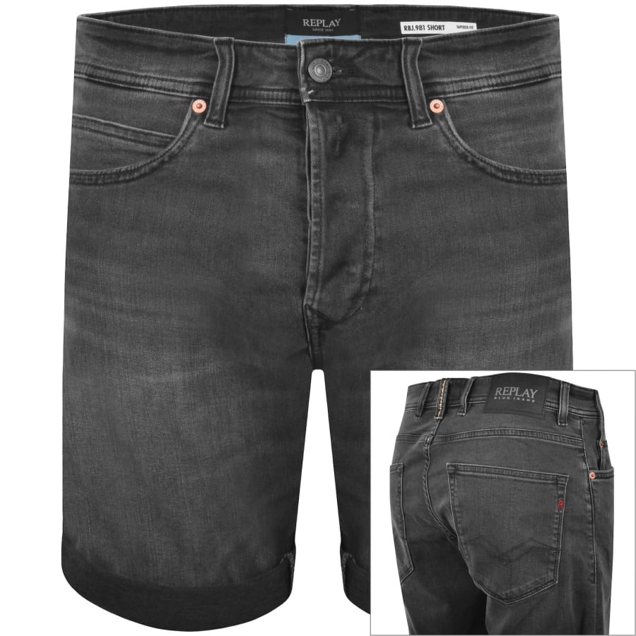 Image number 1 for Replay RBJ 981 Shorts Dark Grey