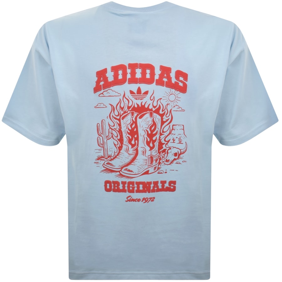 Image number 5 for adidas Originals Boots GFX T Shirt Blue