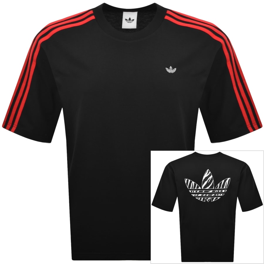 Image number 1 for adidas Originals Zebra Infill T Shirt Black