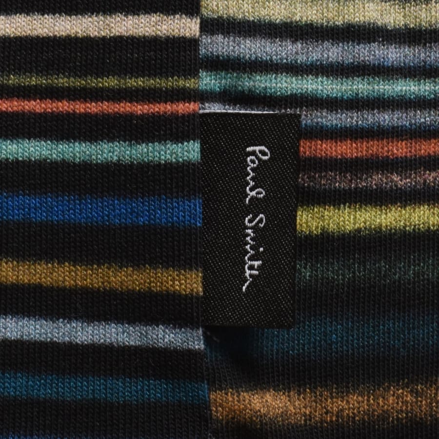 Image number 3 for Paul Smith Striped Regular Fit T Shirt Black