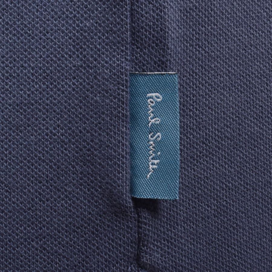 Image number 4 for Paul Smith Button Front Polo Shirt Blue
