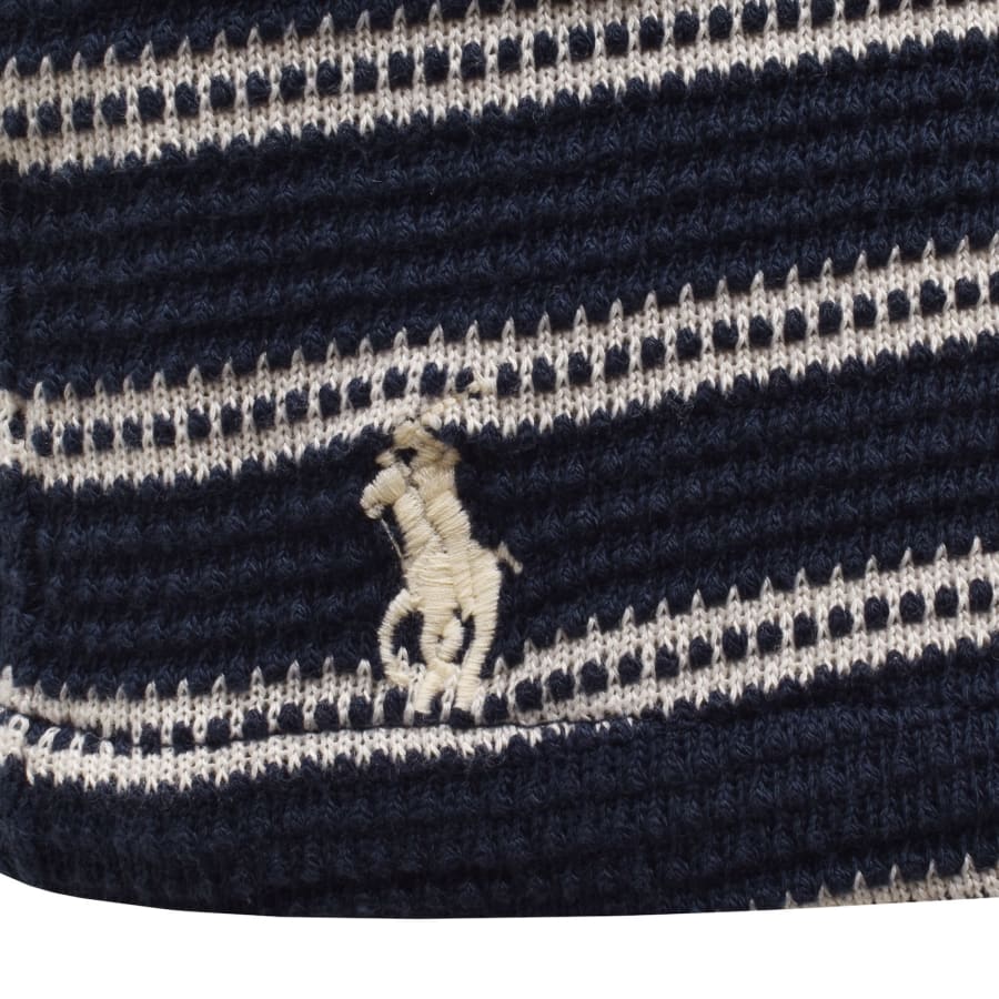 Image number 3 for Ralph Lauren Knit Striped Shirt Navy