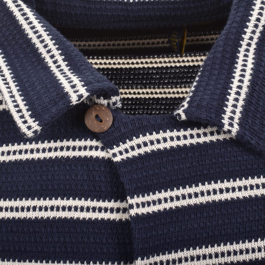 Image number 5 for Ralph Lauren Knit Striped Shirt Navy