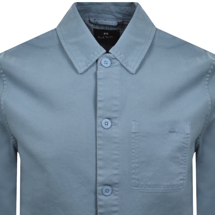 Image number 2 for Paul Smith Chore Overshirt Blue