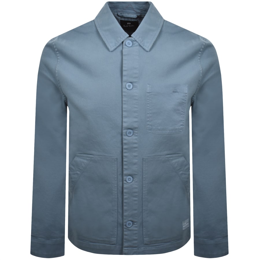 Image number 1 for Paul Smith Chore Overshirt Blue