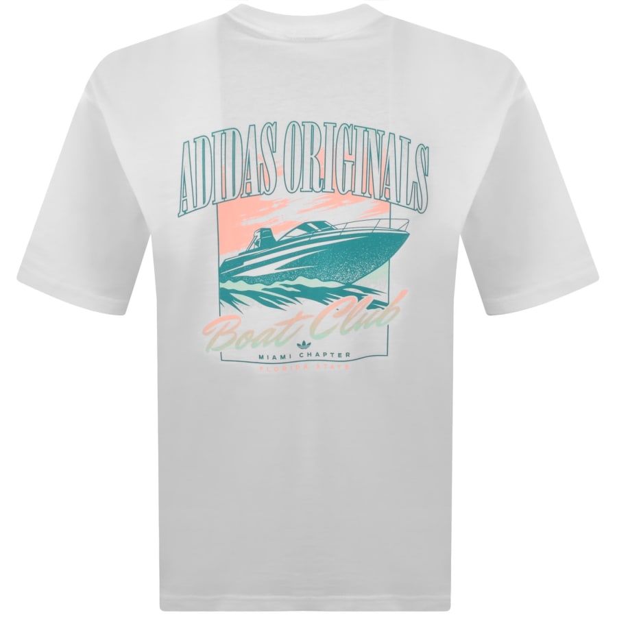 Image number 5 for adidas Originals Postcard GFX T Shirt White