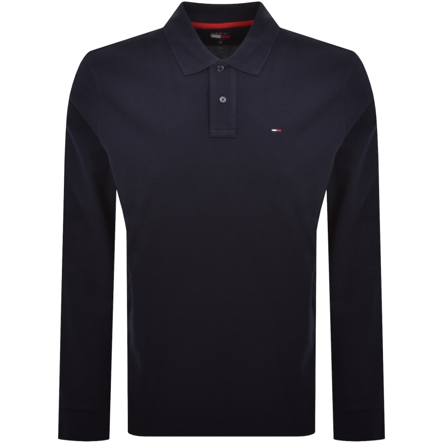 Image number 1 for Tommy Jeans Essential Polo T Shirt Dark Blue