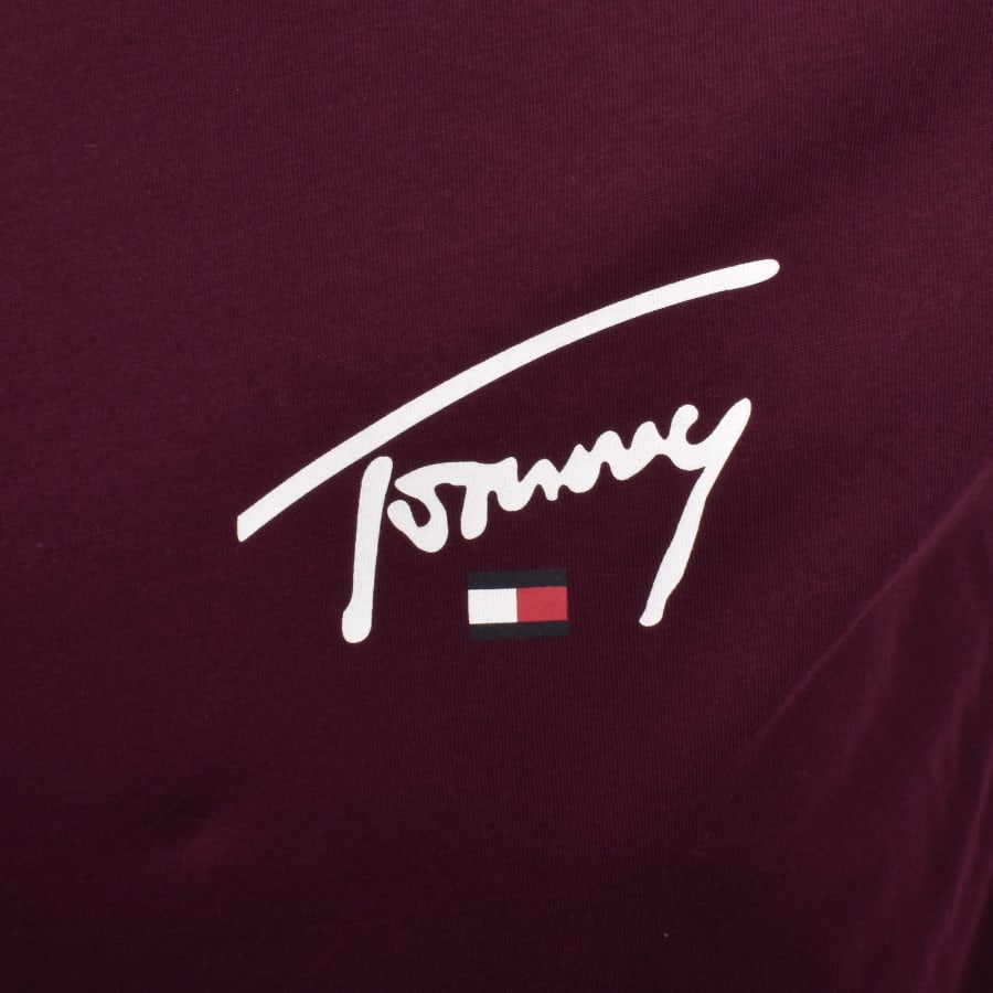 Image number 3 for Tommy Jeans Signature T Shirt Purple